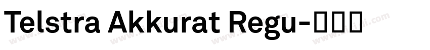 Telstra Akkurat Regu字体转换